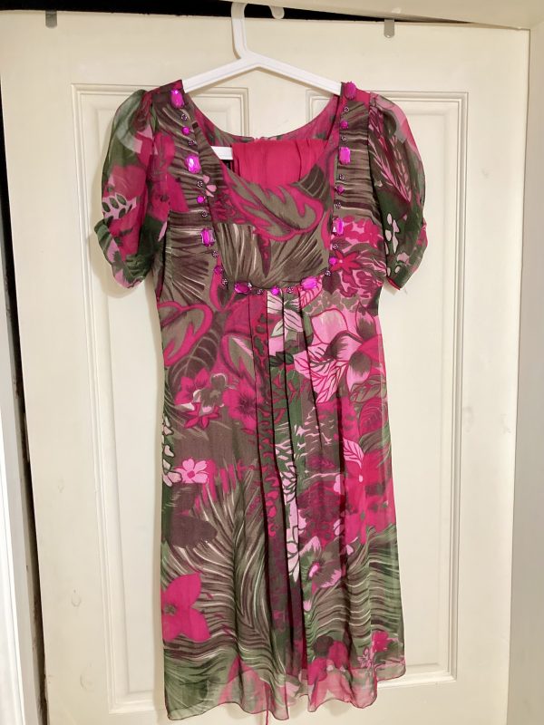 Pink Shifon Dress