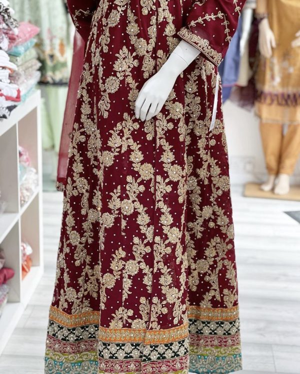 Maroon anakarli dress - Image 4