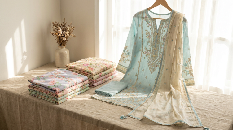 Preloved Pakistani lawn suits and embroidered 3-piece suits