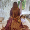 Red Bridal Lehenga with Gold Embroidery