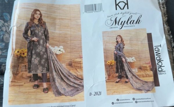 Mylah 3-Piece Lawn Suit with Digital Print