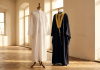 Preloved white thobe and formal bisht on display