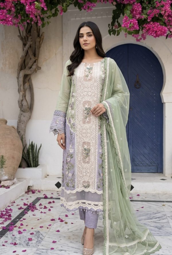 Embroidered Anarkali Suit with Dupatta