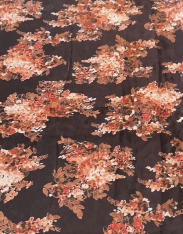 Floral print unstitched fabric