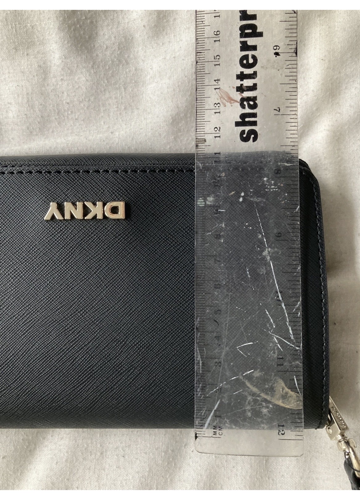 DKNY Black Saffiano Leather Crossbody Bag - Image 4