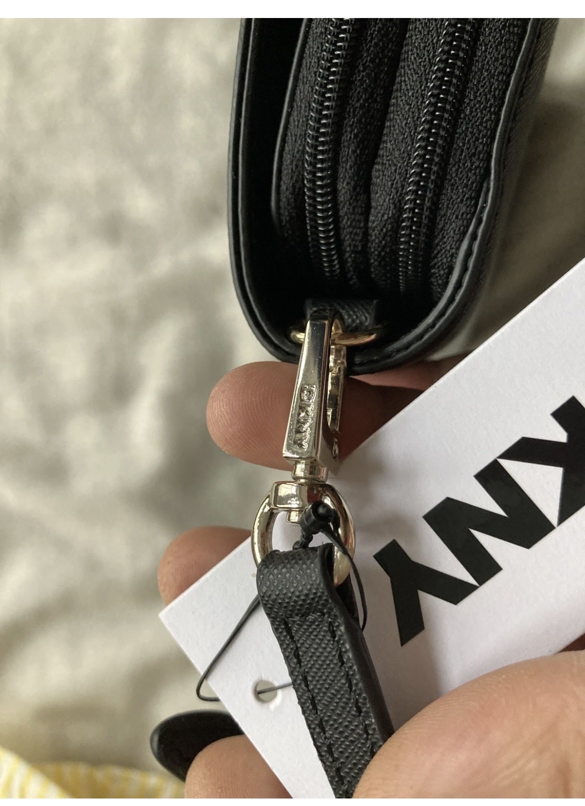 DKNY Black Saffiano Leather Crossbody Bag - Image 2