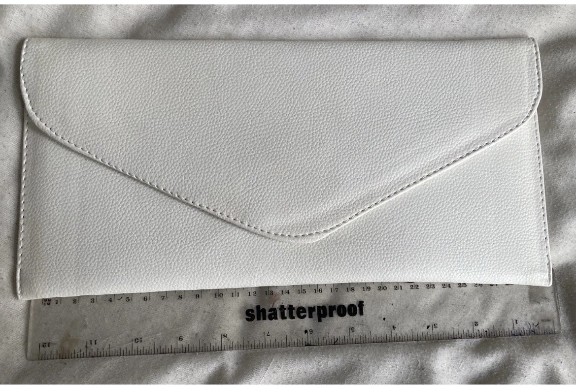 Three party clutch bags: beige, black, and white - Image 13