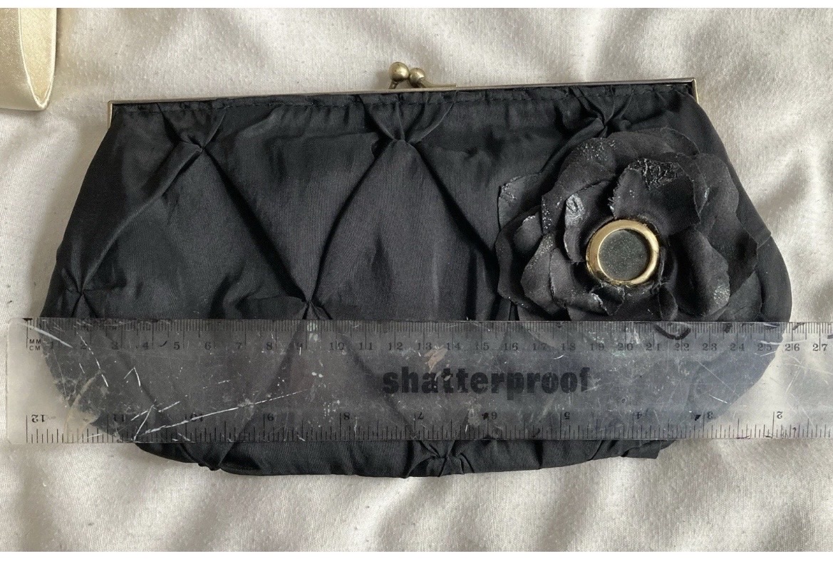 Three party clutch bags: beige, black, and white - Image 6