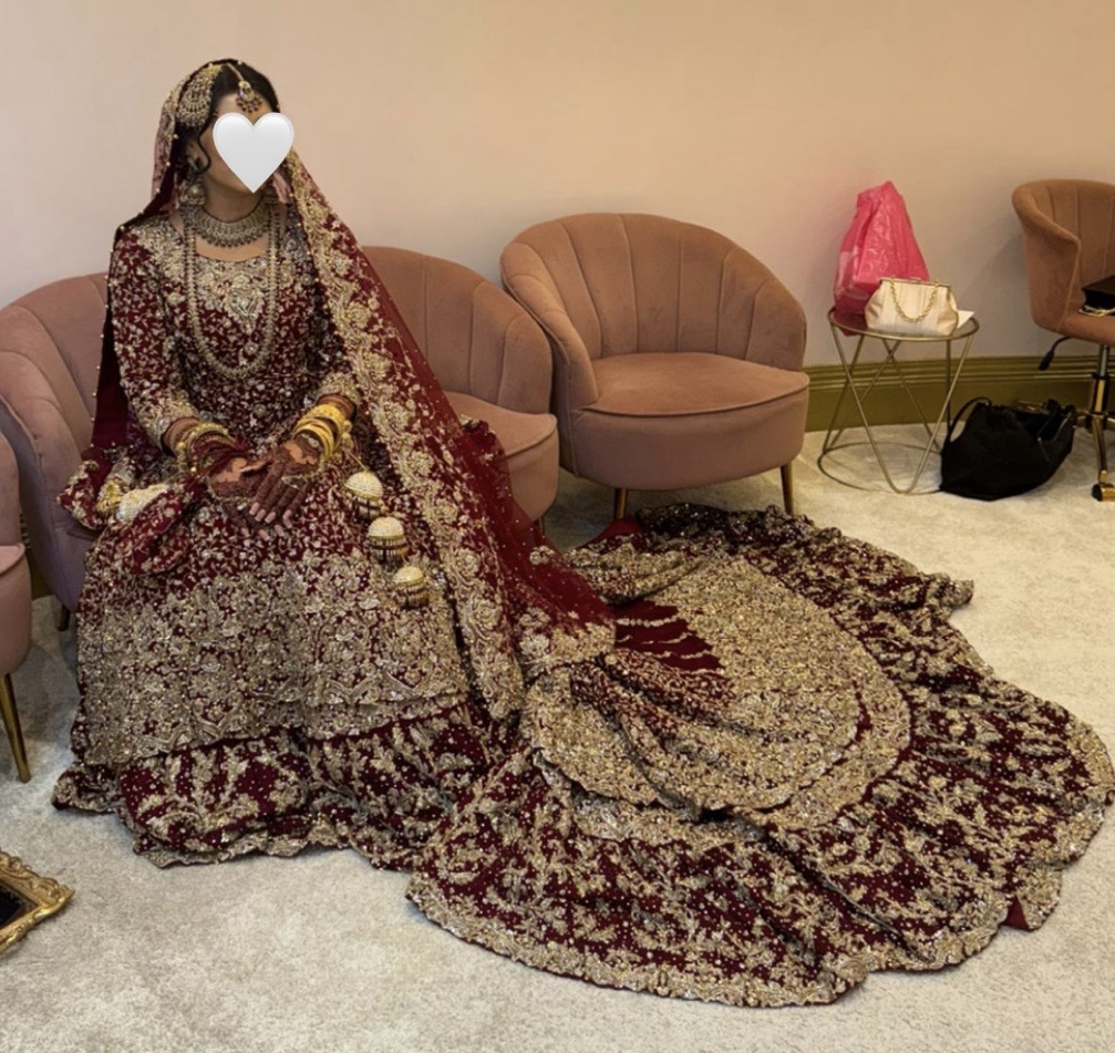 Bridal Lehenga with intricate embroidery