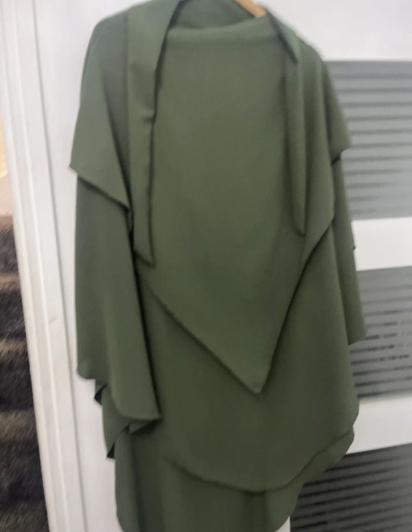 ladies khimar top only with niqab feature