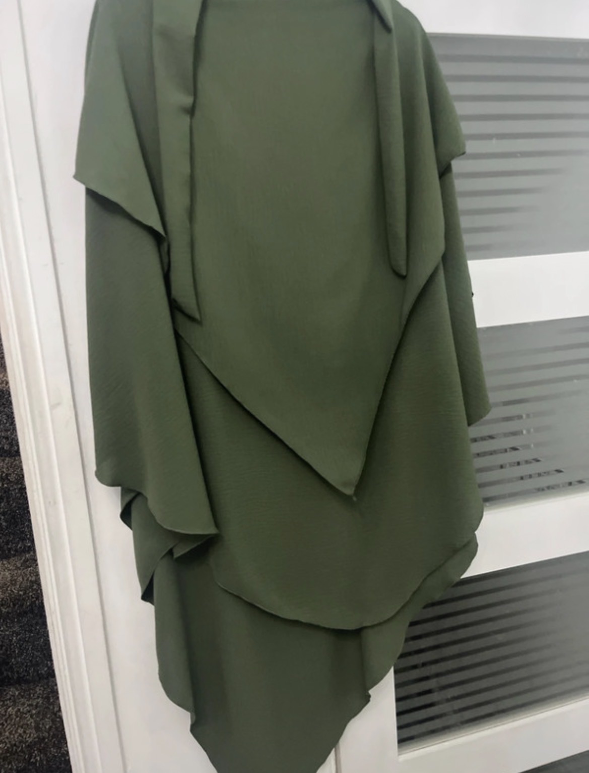 ladies khimar top only with niqab feature - Image 3