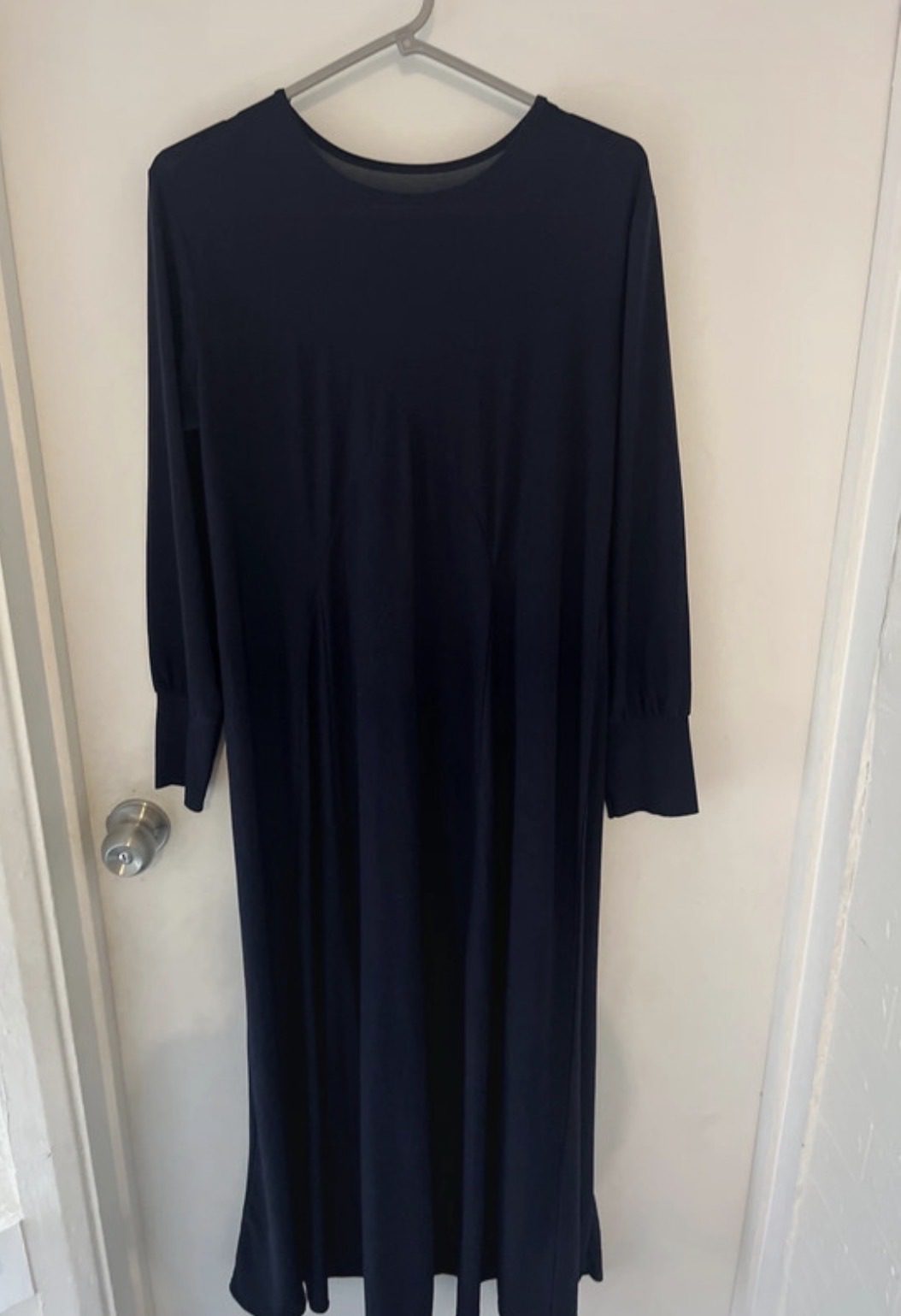 Navy Abaya stretch fabric used small - Image 5