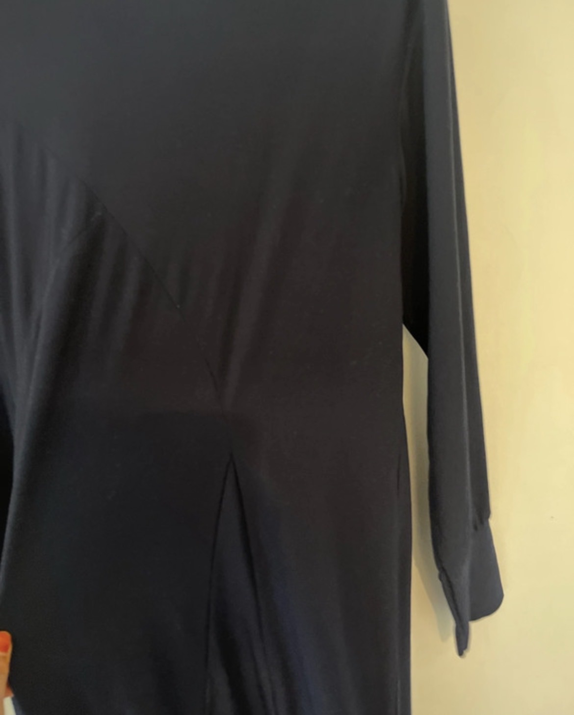 Navy Abaya stretch fabric used small - Image 3