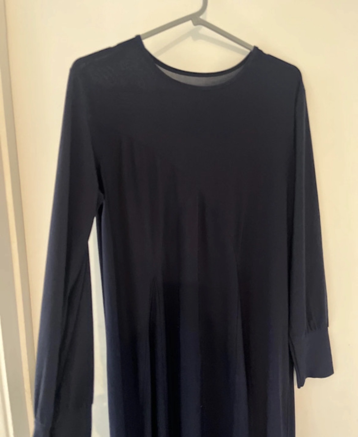 Navy Abaya stretch fabric used small