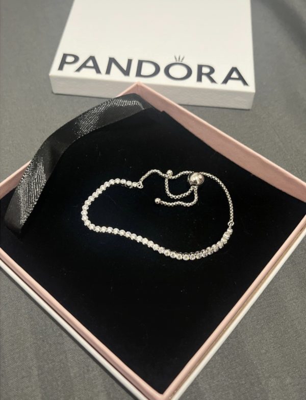 Pandora Sterling Silver Cubic Zirconia silver Bracelet