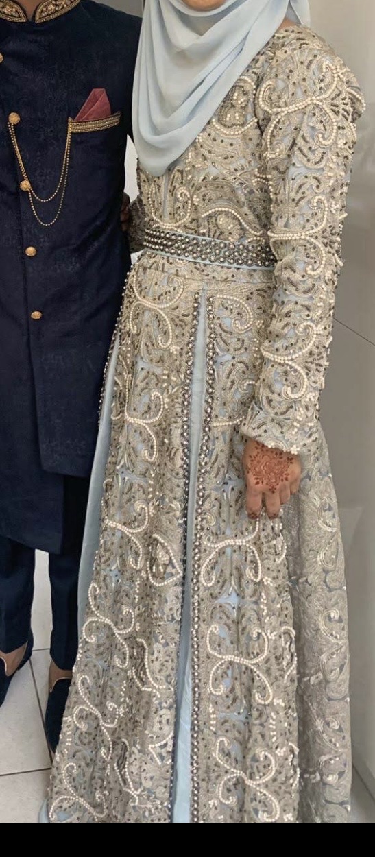 Embellished Bridal Kaftan Dress