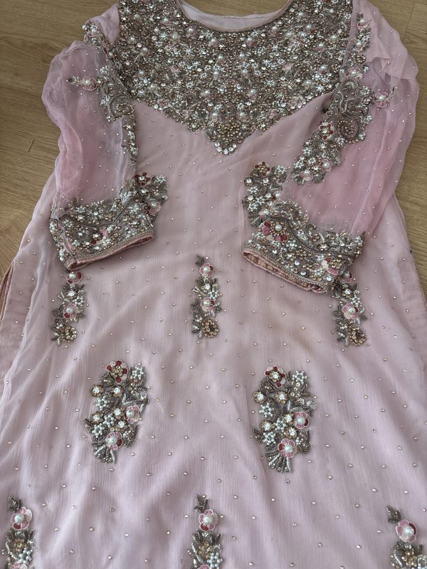 Pink Embroidered Kurti