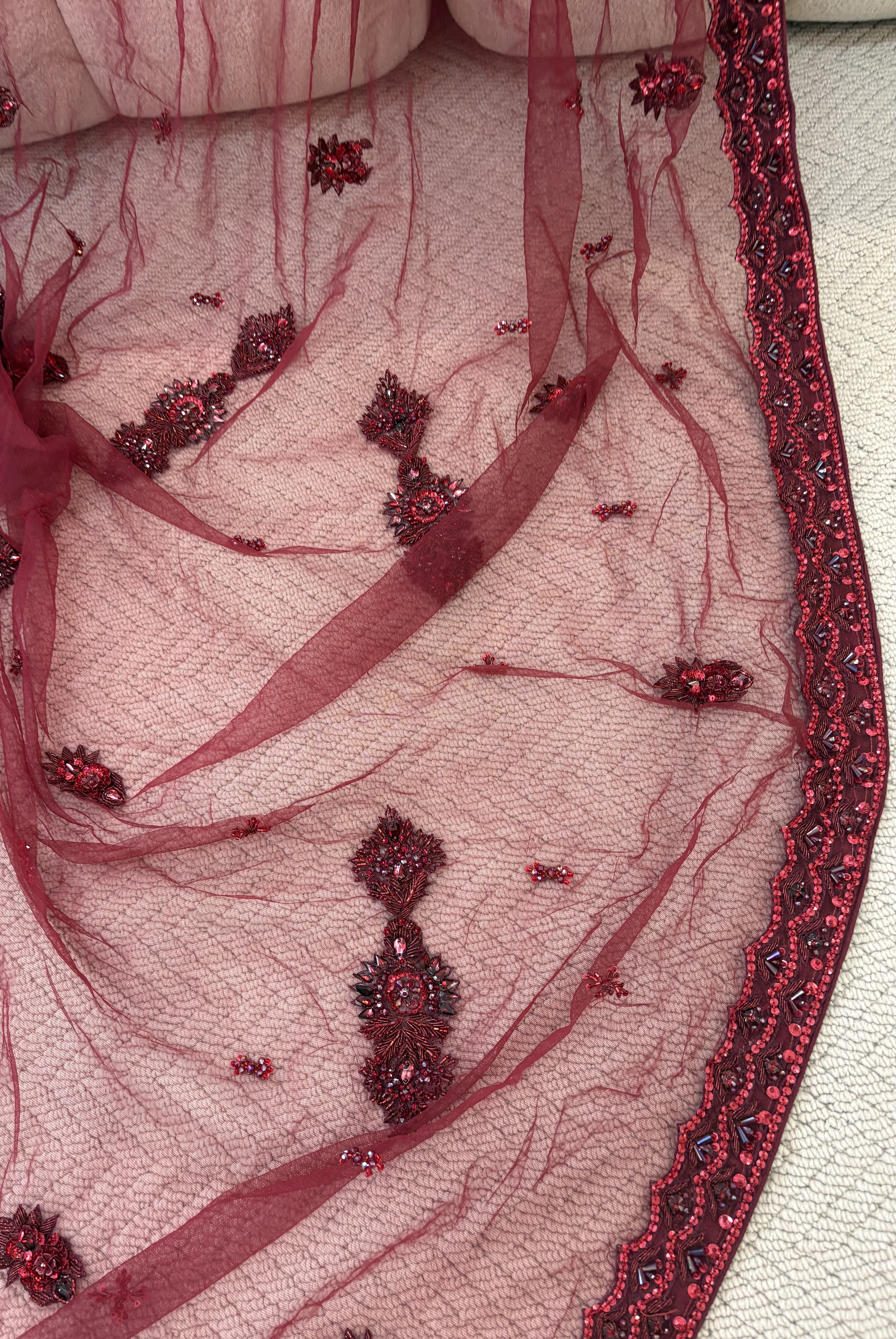 Embellished Bridal Lehenga - Image 3