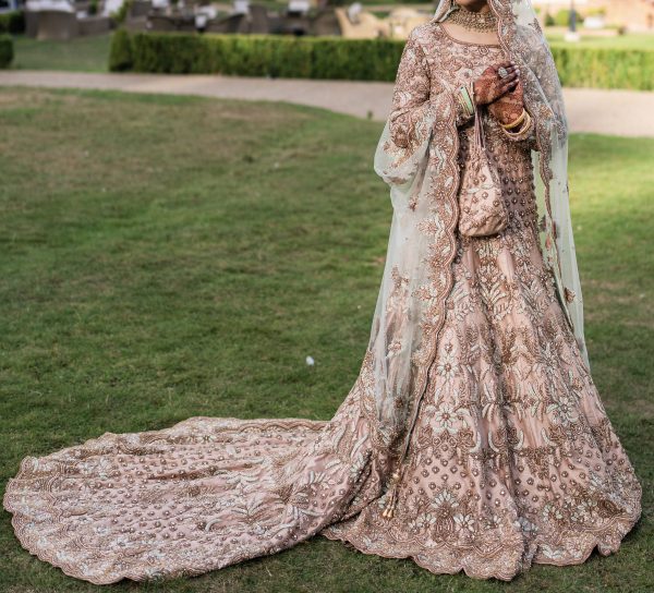 Light Pink and Green Gown
