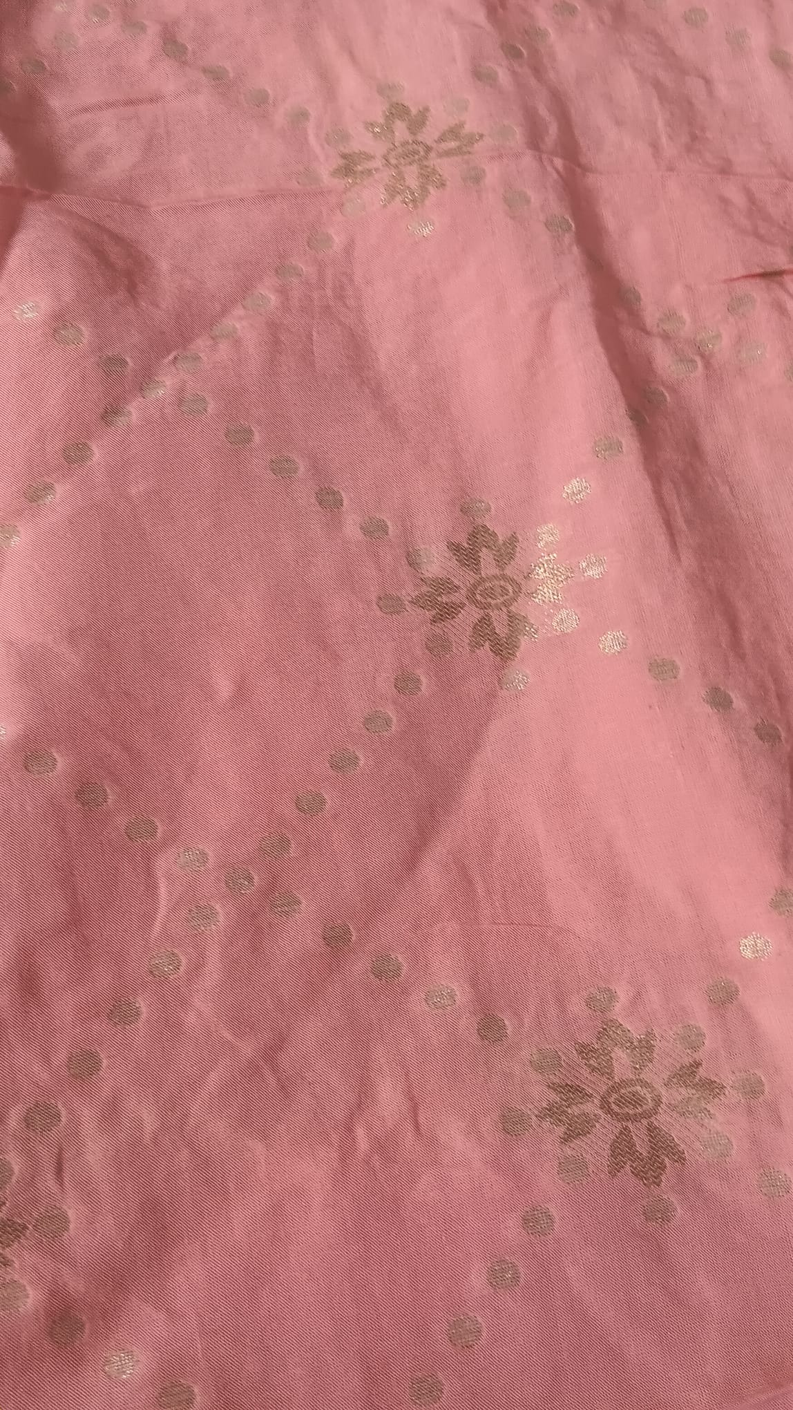 Mint Green & Pink Pearl Embellished Anarkali Suit Set 3 Piece - Image 12