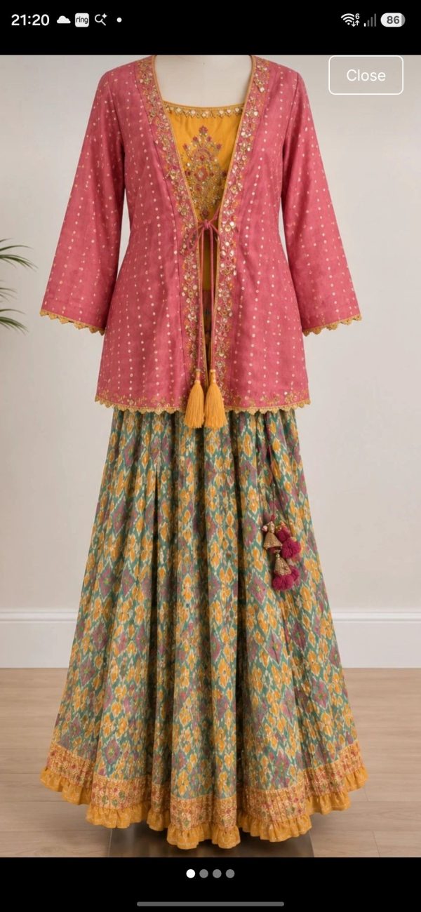 BRAND NEW - Stunning 3-Piece lehenga with jacket.