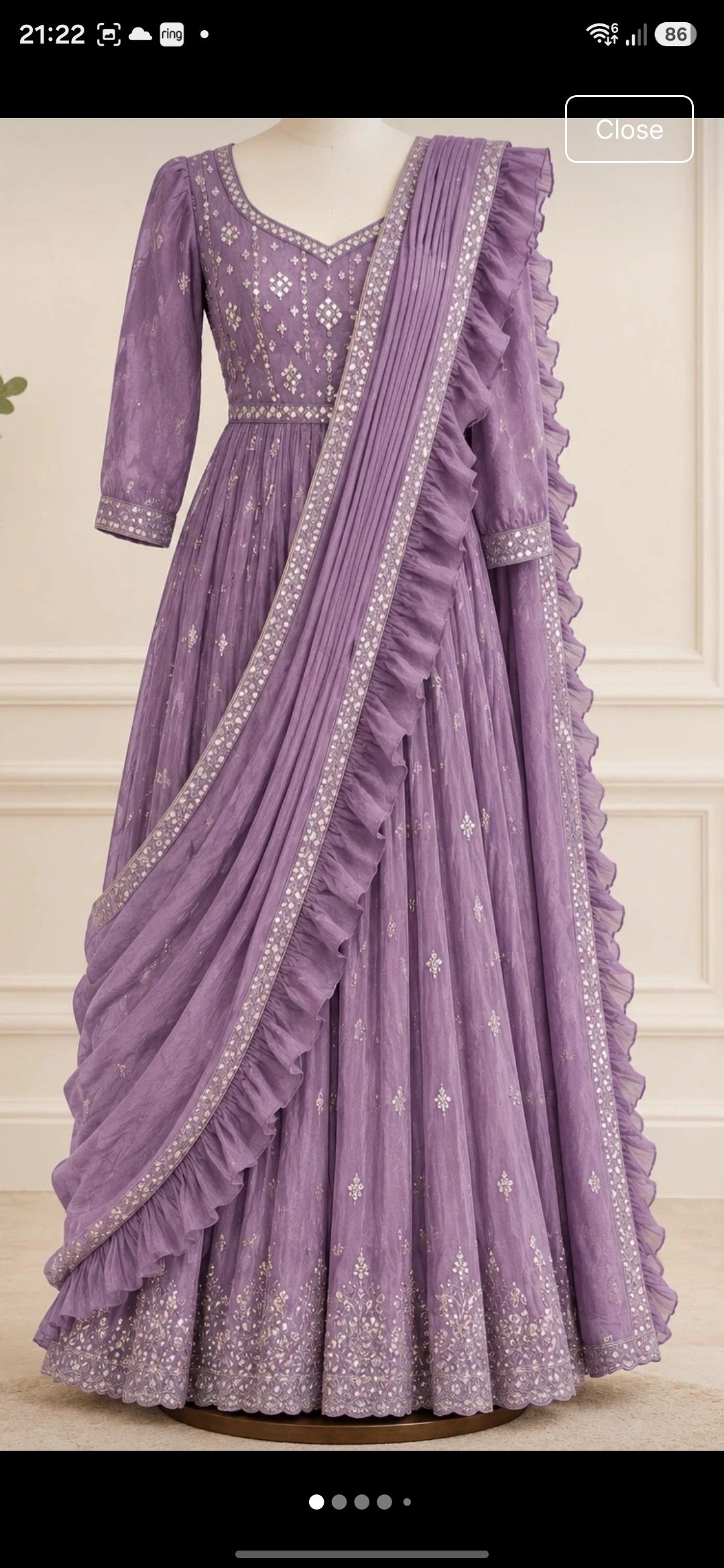 BRAND NEW - A gorgeous elegant lilac/purple Palazzo suit