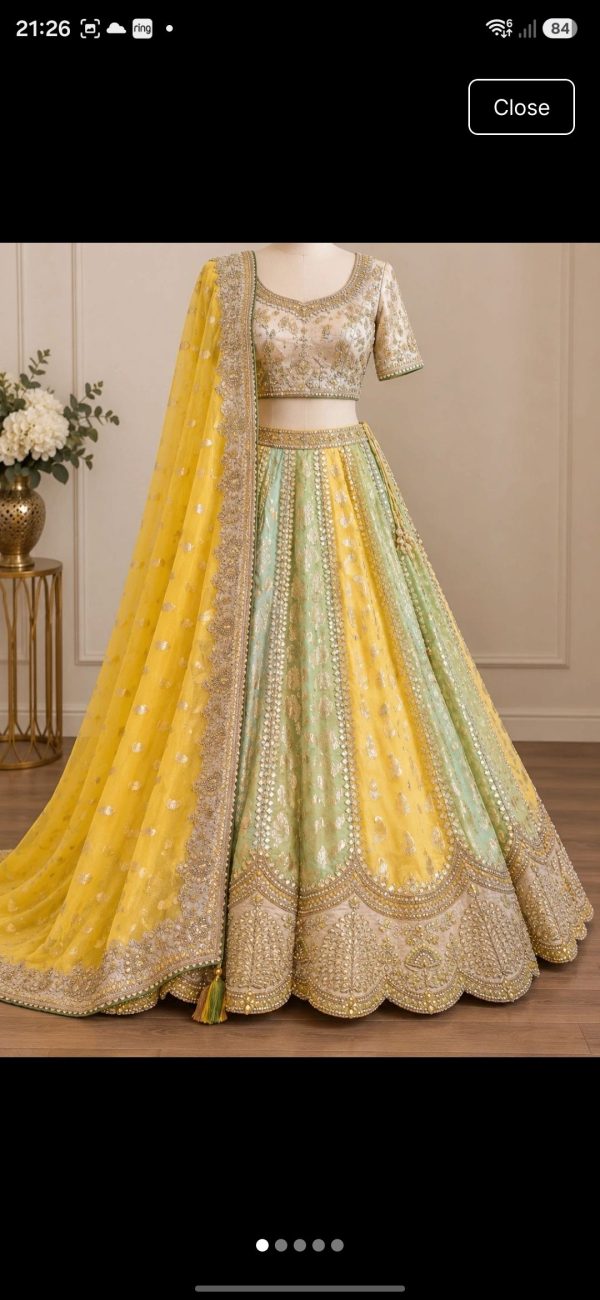Stunning Pastel colour Lehenga