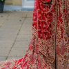 Red Bridal Lehenga with Gold Embroidery