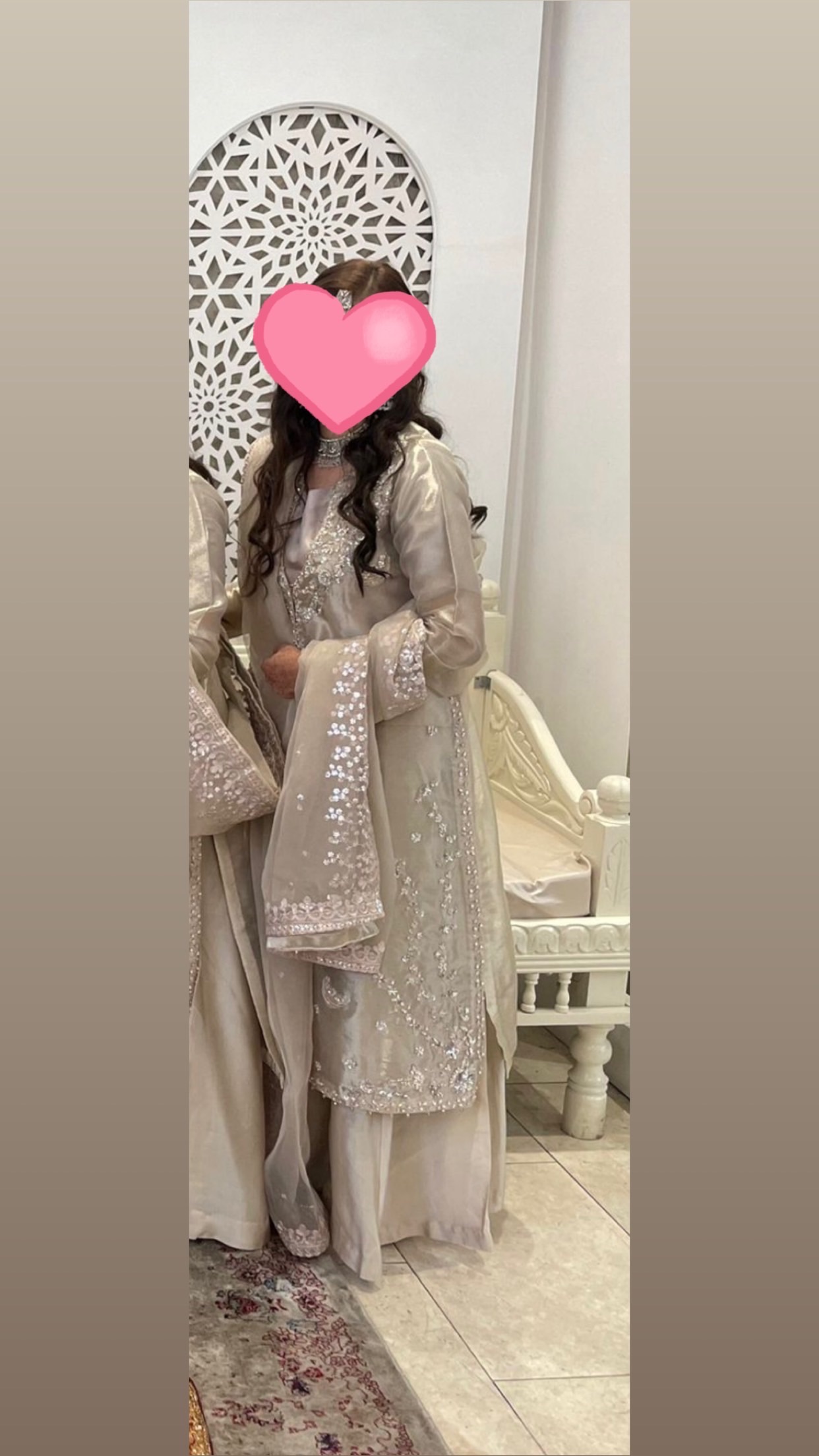 Original Dastoor Collection Champagne gold 4 piece outfit - Image 2