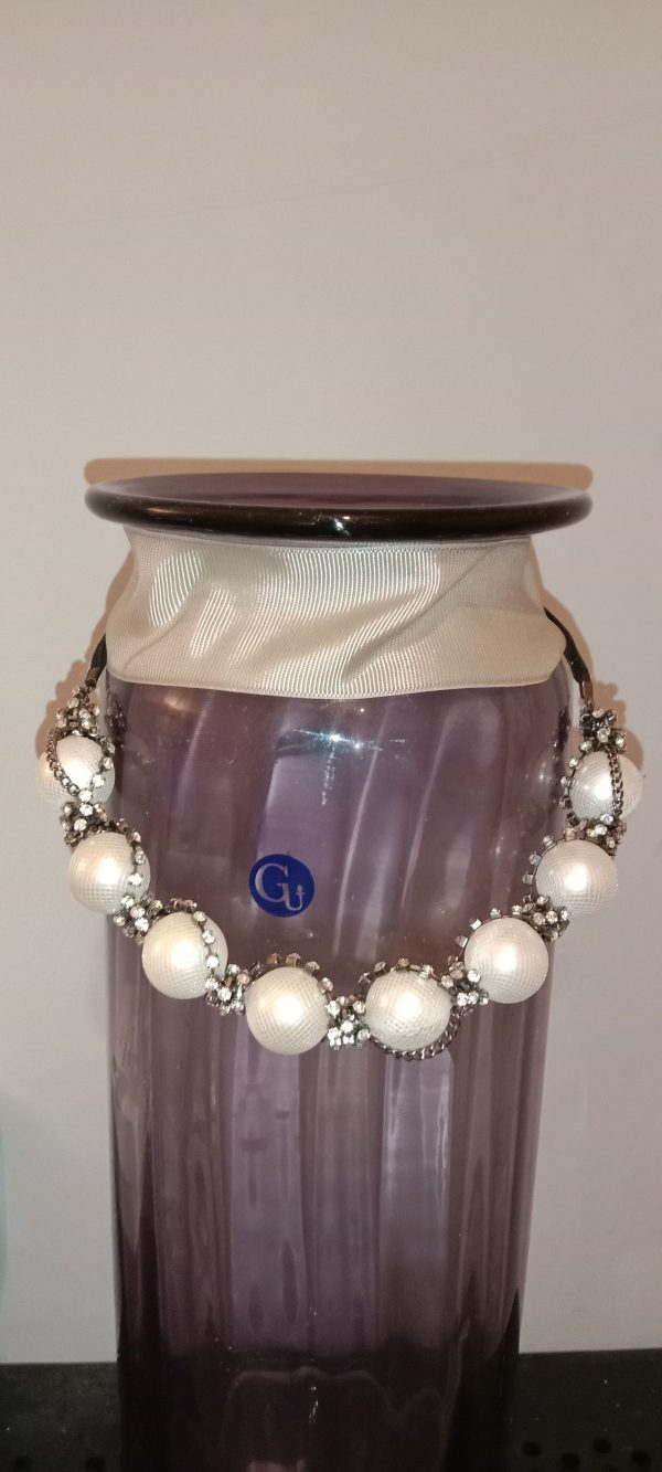Pearl and Rhinestone Necklace