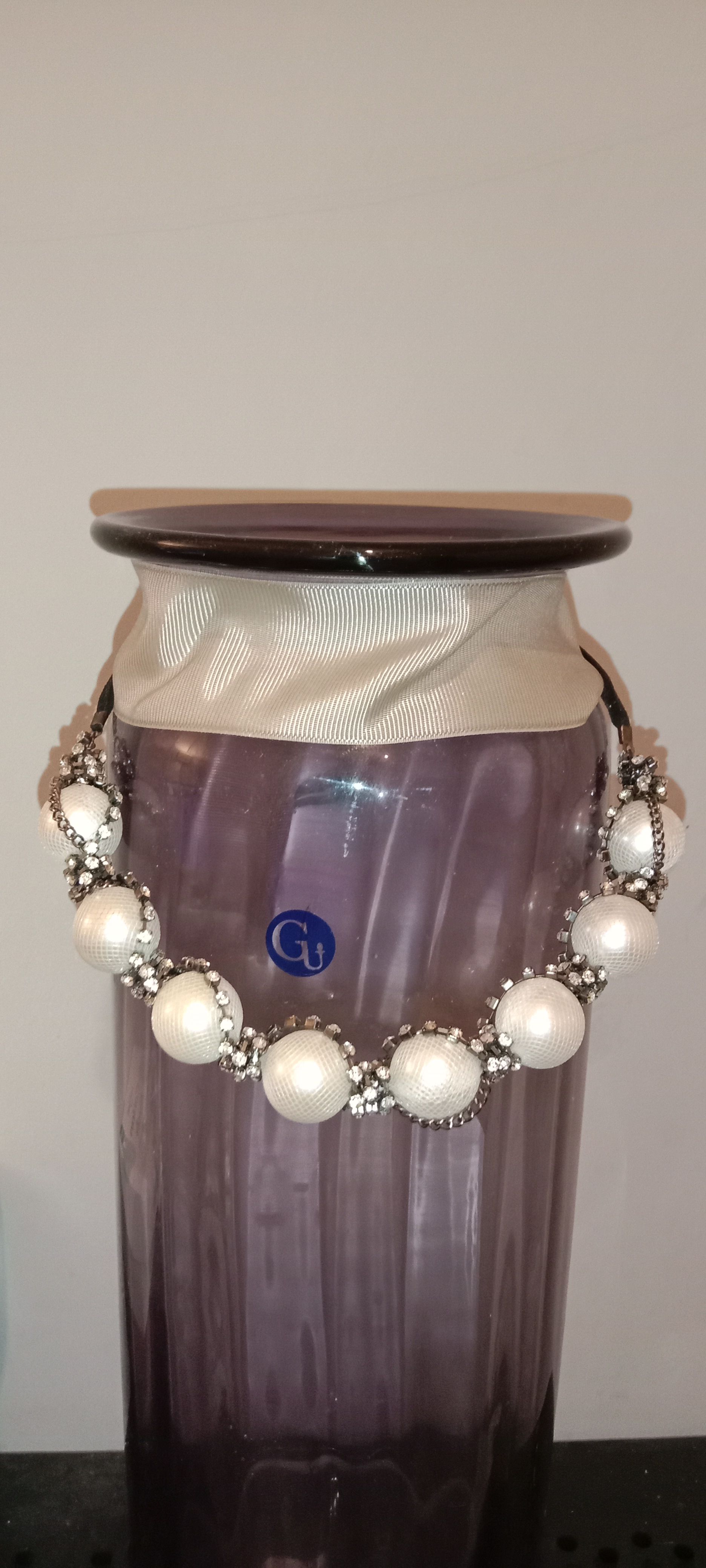 Pearl and Rhinestone Necklace