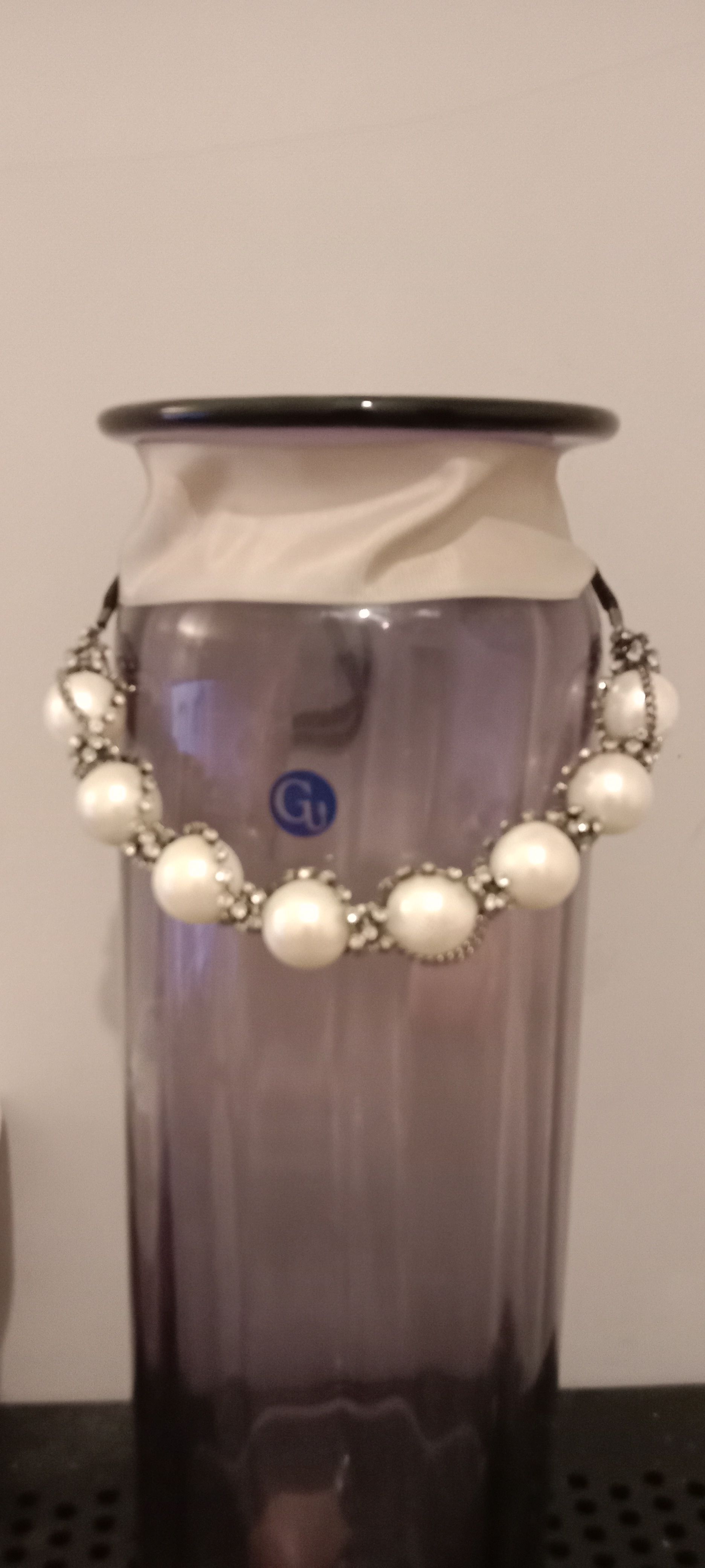 Pearl and Rhinestone Necklace - Image 2