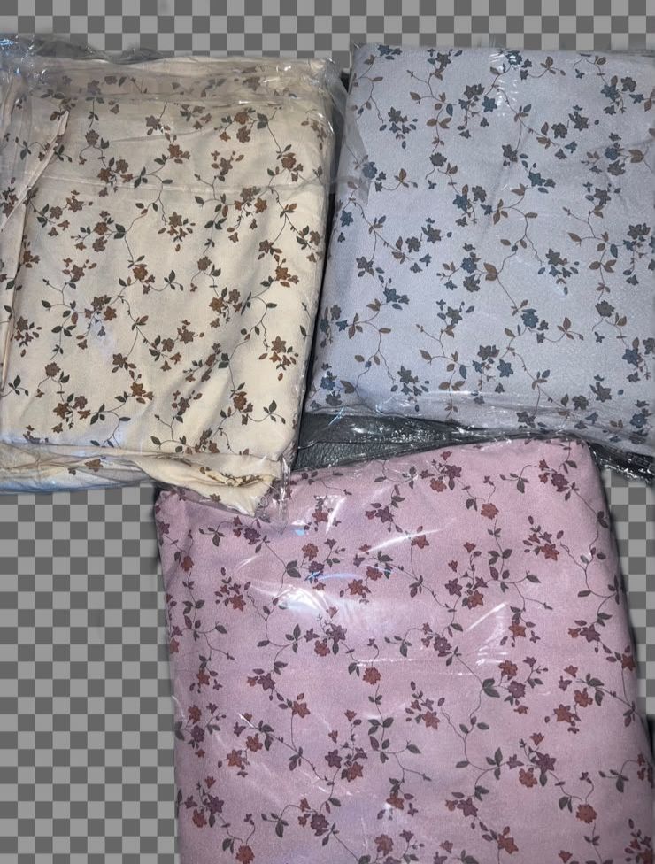 White floral print Khimar with tiered layers - Image 3