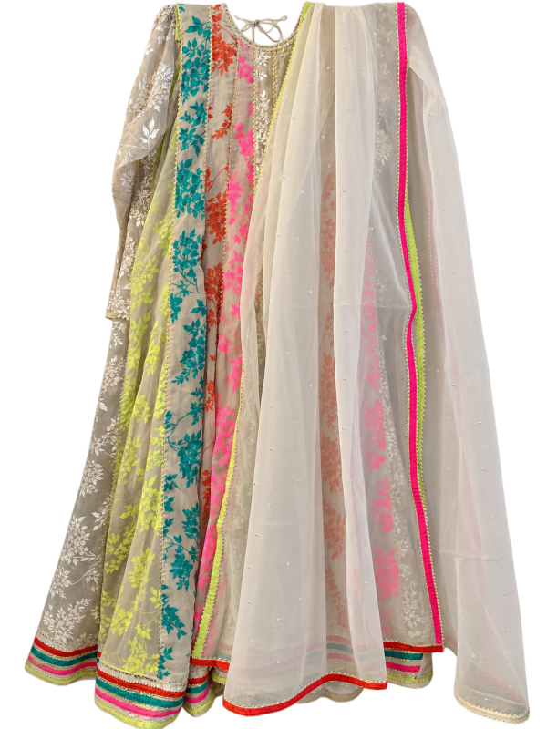 Brand-New EGO Pakistani 3-Piece Full-Length Dress – XL/L