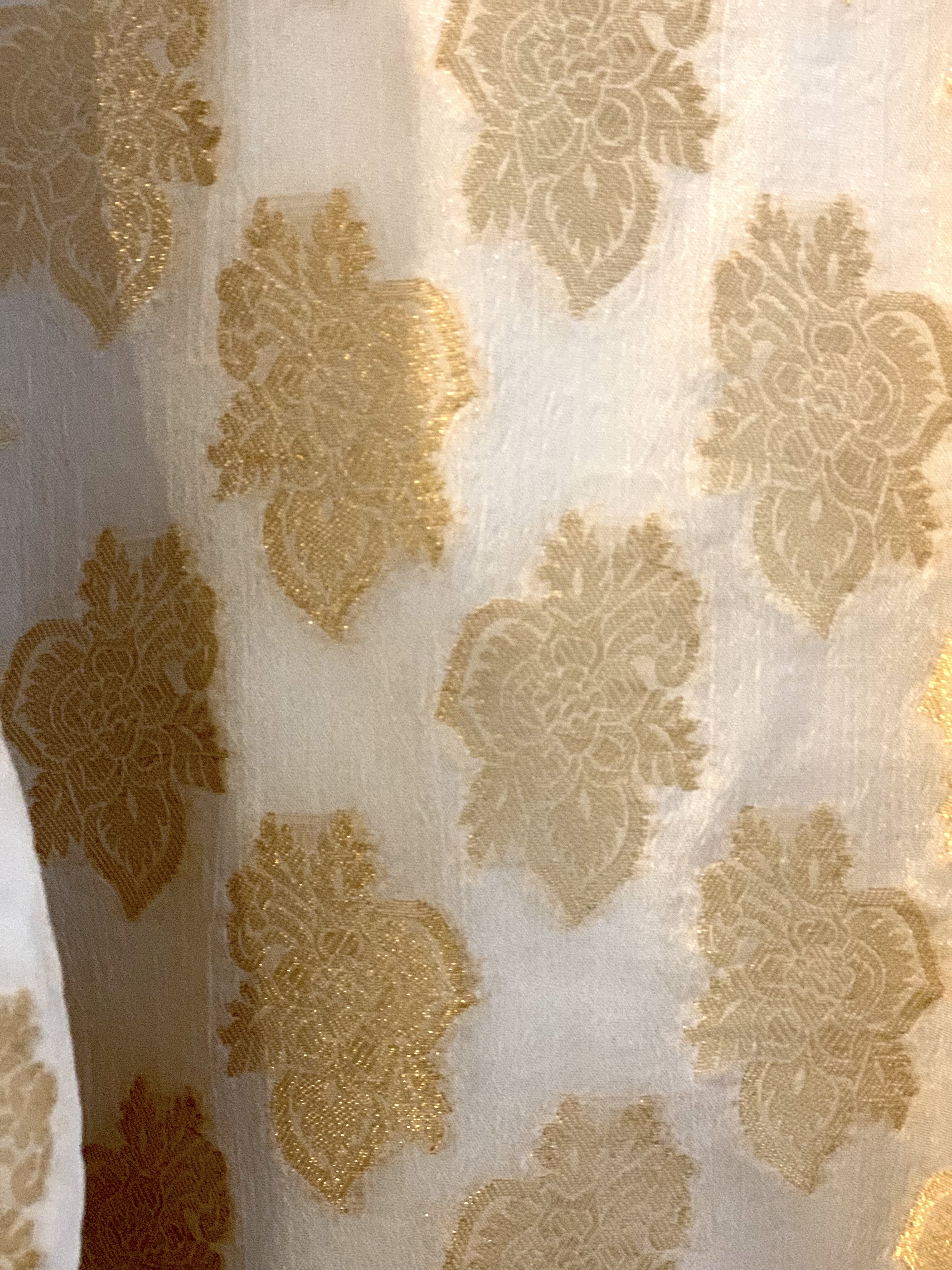 Brand-New Ivory & Gold Pakistani 2-Piece Formal Suit - Image 4