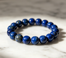 Lapis Lazuli Beaded Stretch Bracelet
