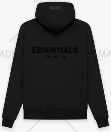 ESSENTIALS Fear of God Black Hoodie